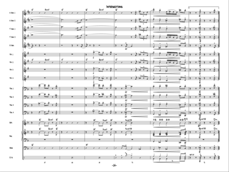 Intersections Jazz Ensemble scores gallery preview page 13