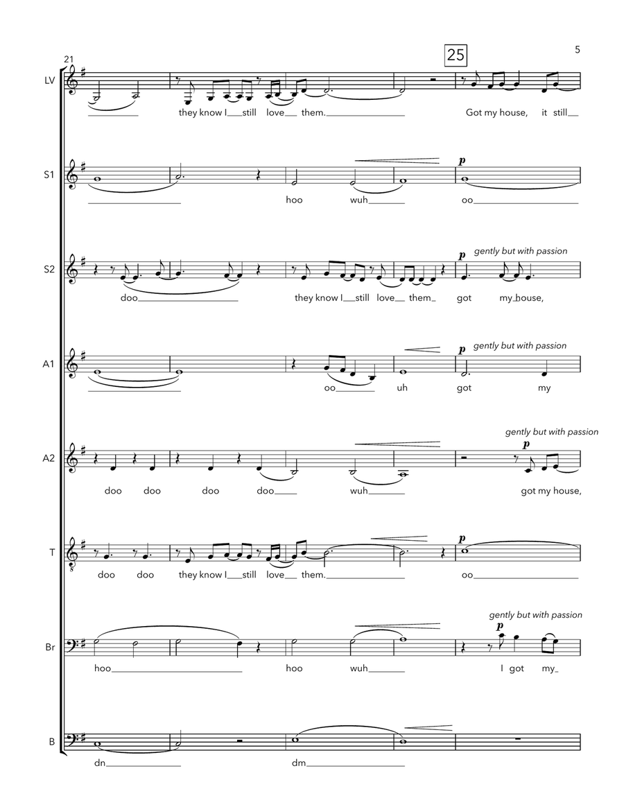 I'm Here A Cappella scores gallery preview page 5