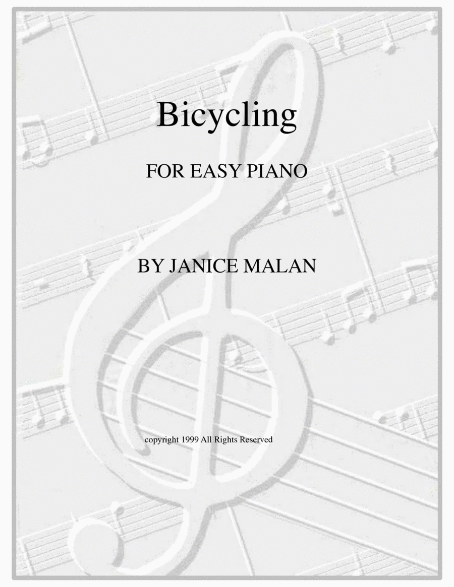 Bicycling for piano solo image number null