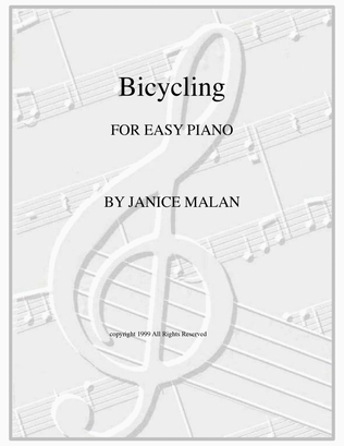 Bicycling for piano solo