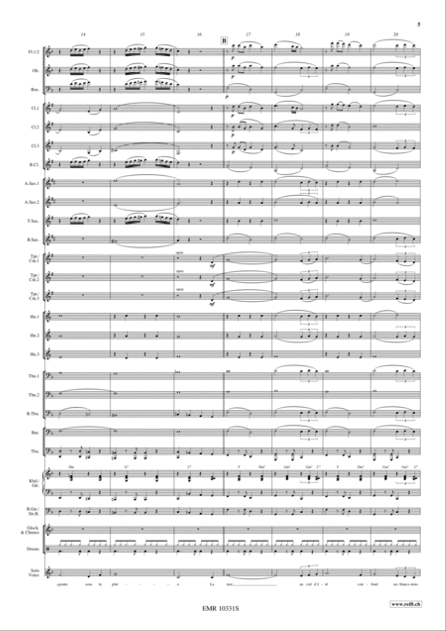 La Mer Concert Band scores gallery preview page 5