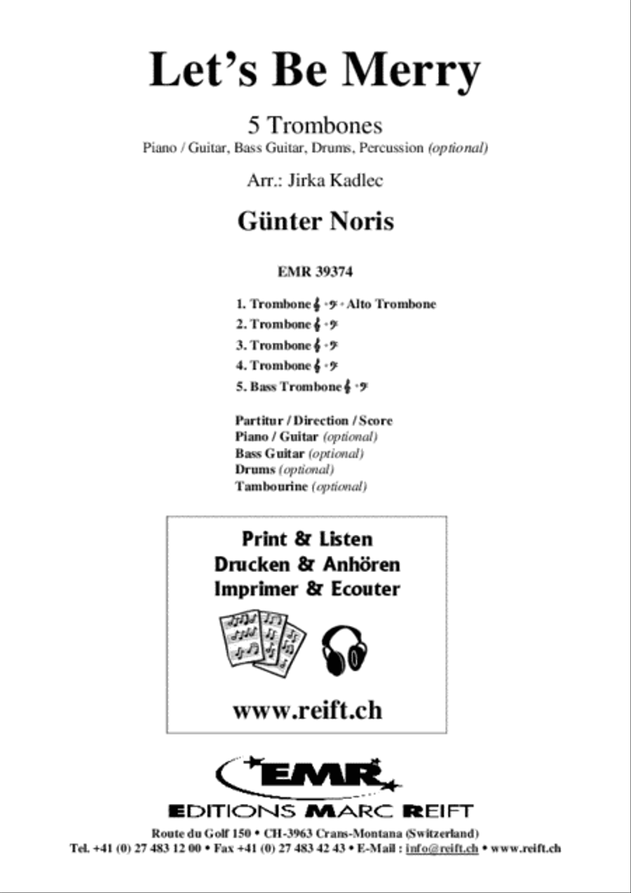 Let's Be Merry Trombone scores gallery preview page 2