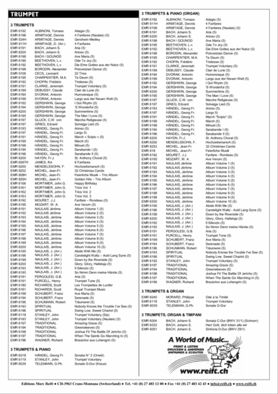 Royal Trumpet Music Royal Trumpet Music Trumpet Trio scores gallery preview page 9