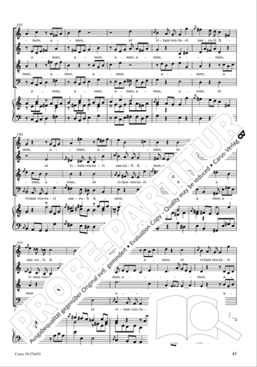 Missa Sancti Hieronymi 4-Part scores gallery preview page 42
