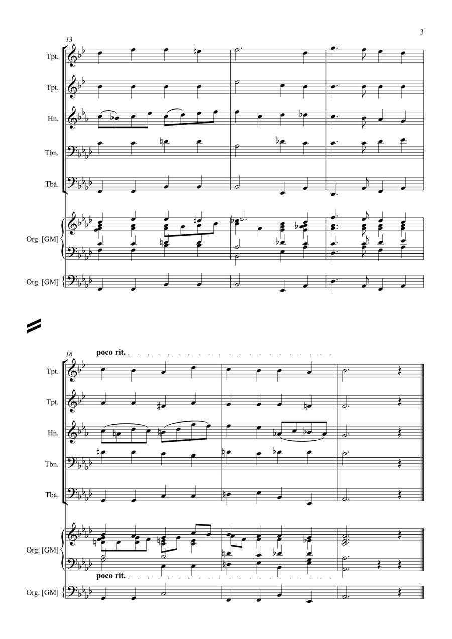 While Shepherds Watched Their Flocks by Night Small Ensemble scores gallery preview page 3
