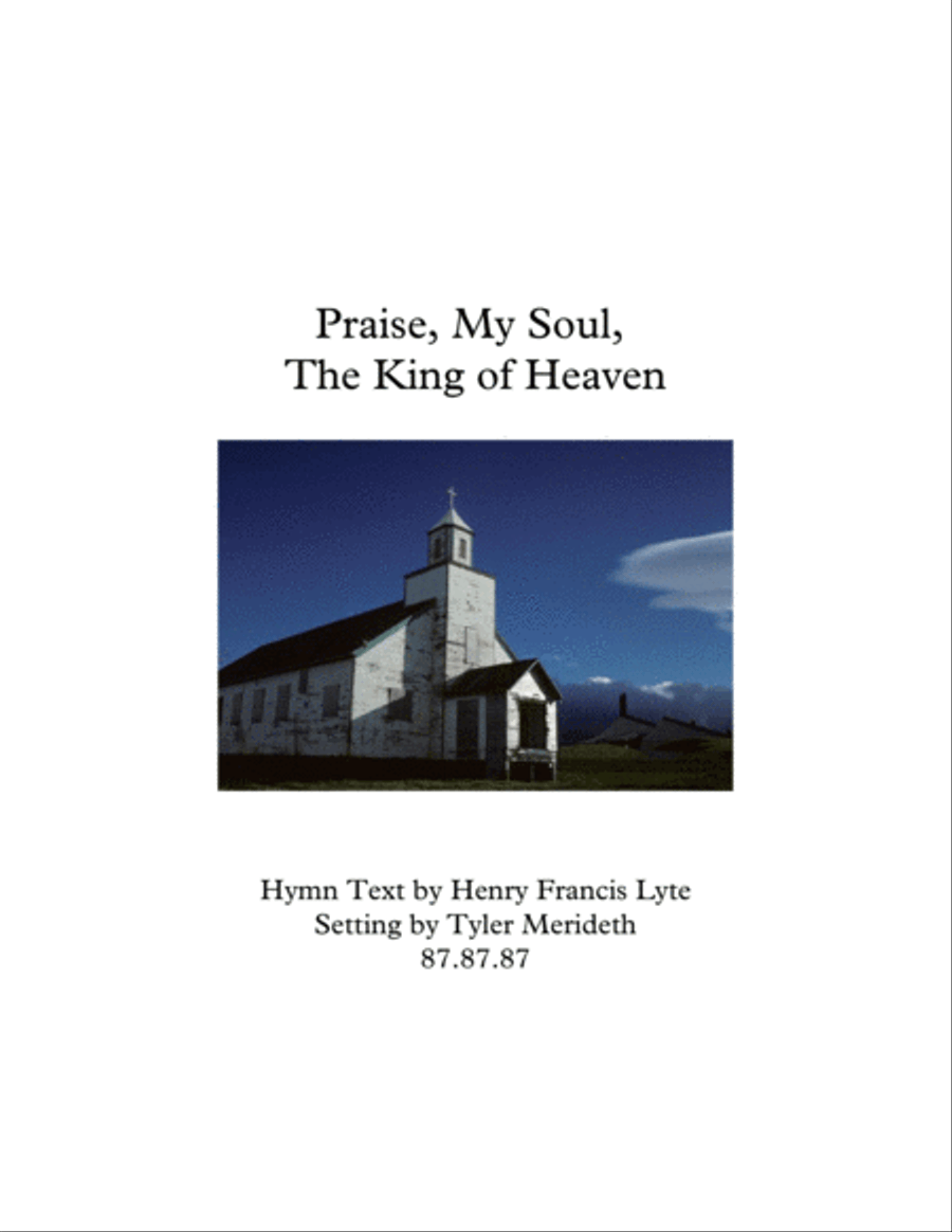 Praise, My Soul, The King of Heaven 4-Part scores gallery preview page 1