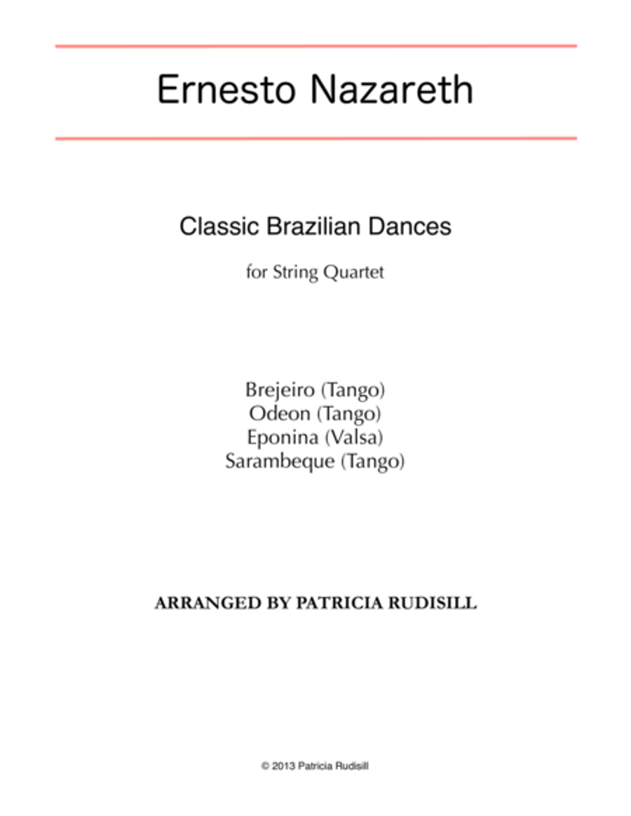 Classic Brazilian Dances by Ernesto Nazareth image number null