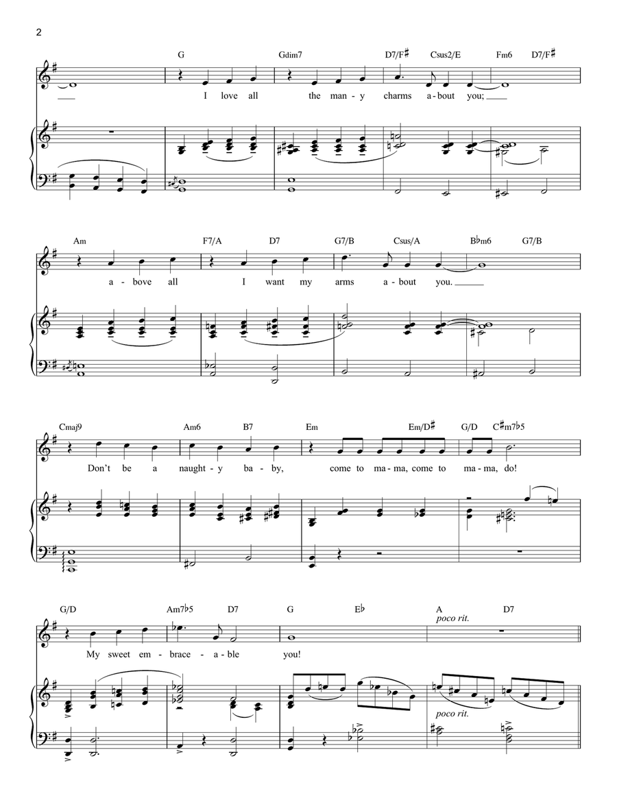 Embraceable You Soprano Voice scores gallery preview page 2