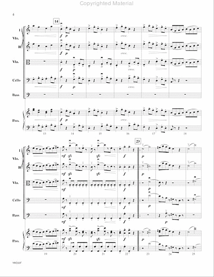 <br>Sheet music extract