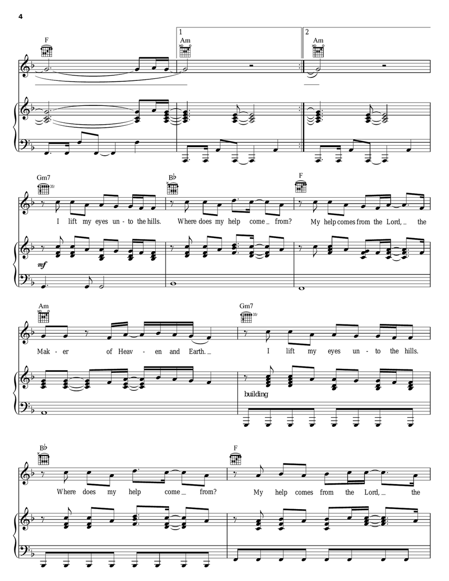 Praise You In This Storm Piano, Vocal, Guitar scores gallery preview page 4
