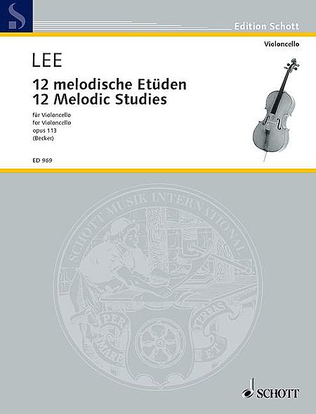 Book cover for 12 Melodic Studies, Op. 113