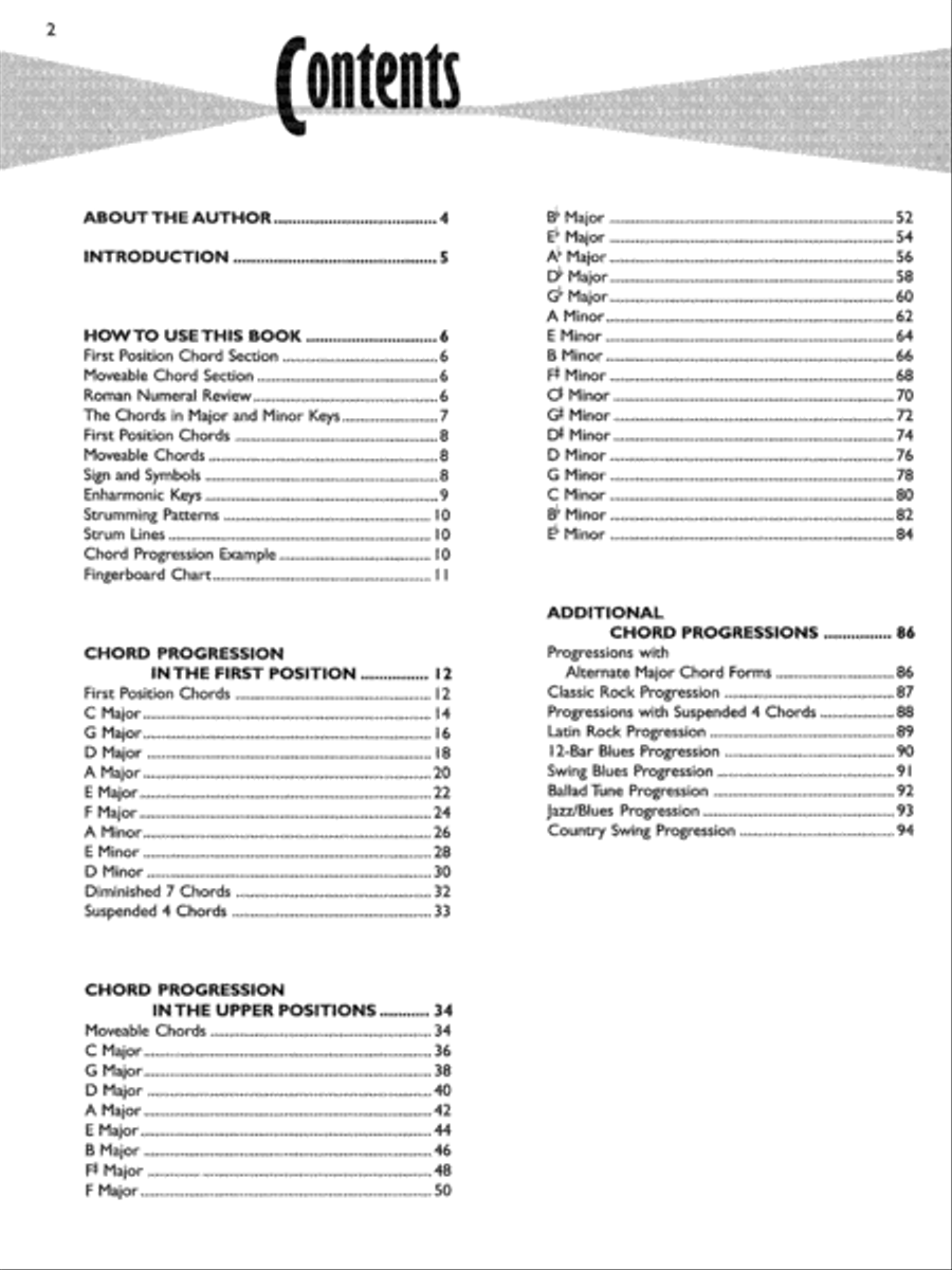Chord Progression Encyclopedia - Guitar Guitar scores gallery preview page 5