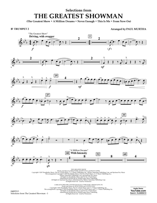 Selections from The Greatest Showman (arr. Paul Murtha) - Bb Trumpet 2