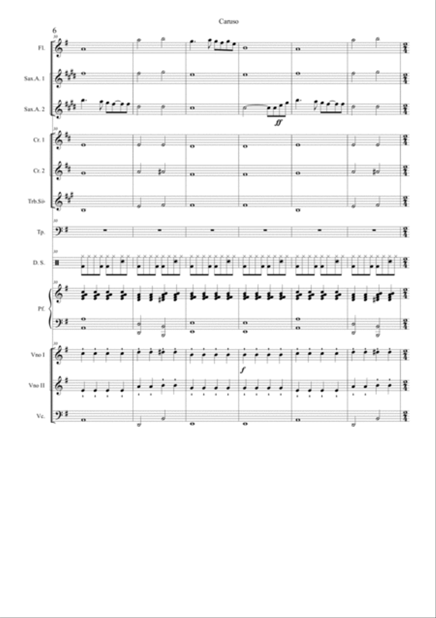Caruso Caruso Flute scores gallery preview page 6