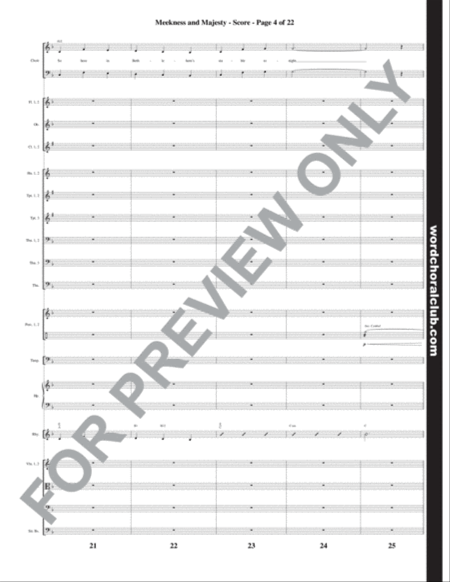 Meekness and Majesty - Orchestration Choir scores gallery preview page 5