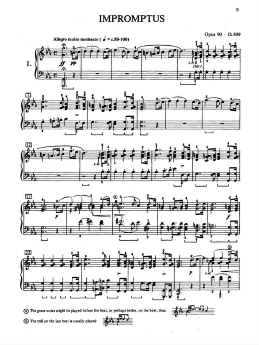 Schubert -- Impromptus, Op. 90 Piano Solo scores gallery preview page 2