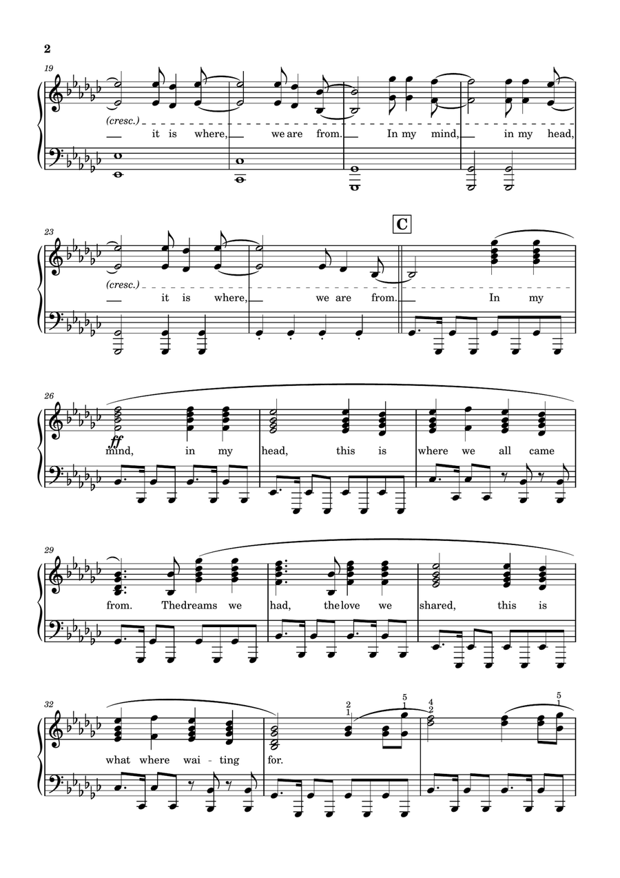 In My Mind (Dynoro Feat. Gigi D'agostino) Piano Solo scores gallery preview page 2