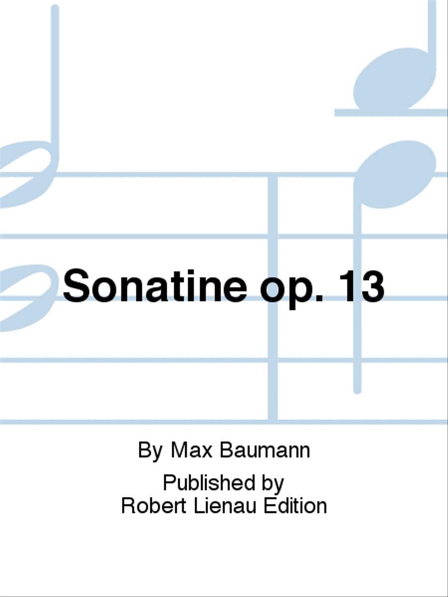 Sonatine op. 13 Sonatine op. 13 Violin Solo scores gallery preview page 1