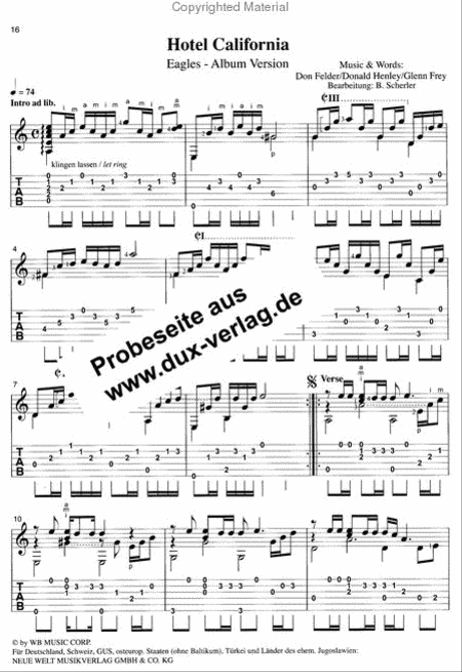 Best of pop & rock for classical guitar discount