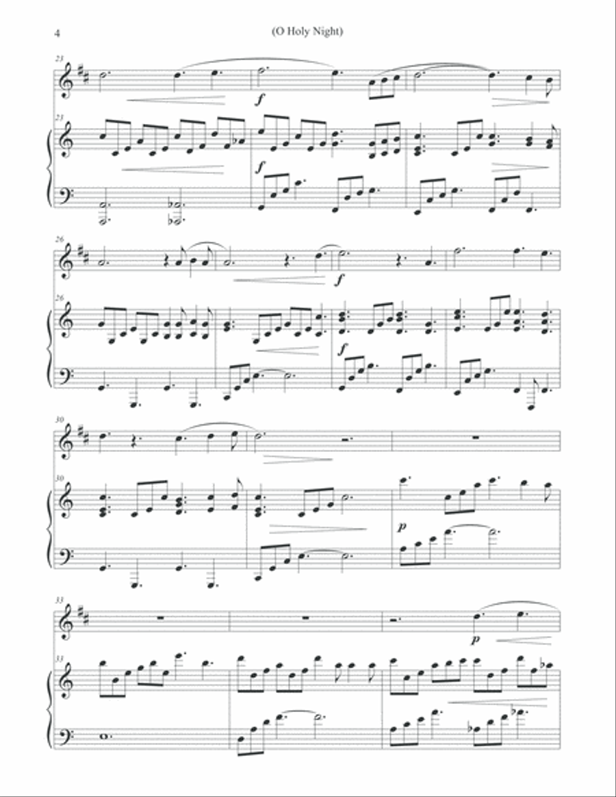 O Holy Night - Solo Trumpet Trumpet Solo scores gallery preview page 4
