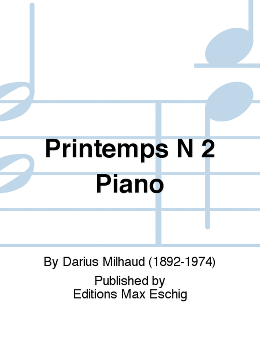 Printemps N 2 Piano