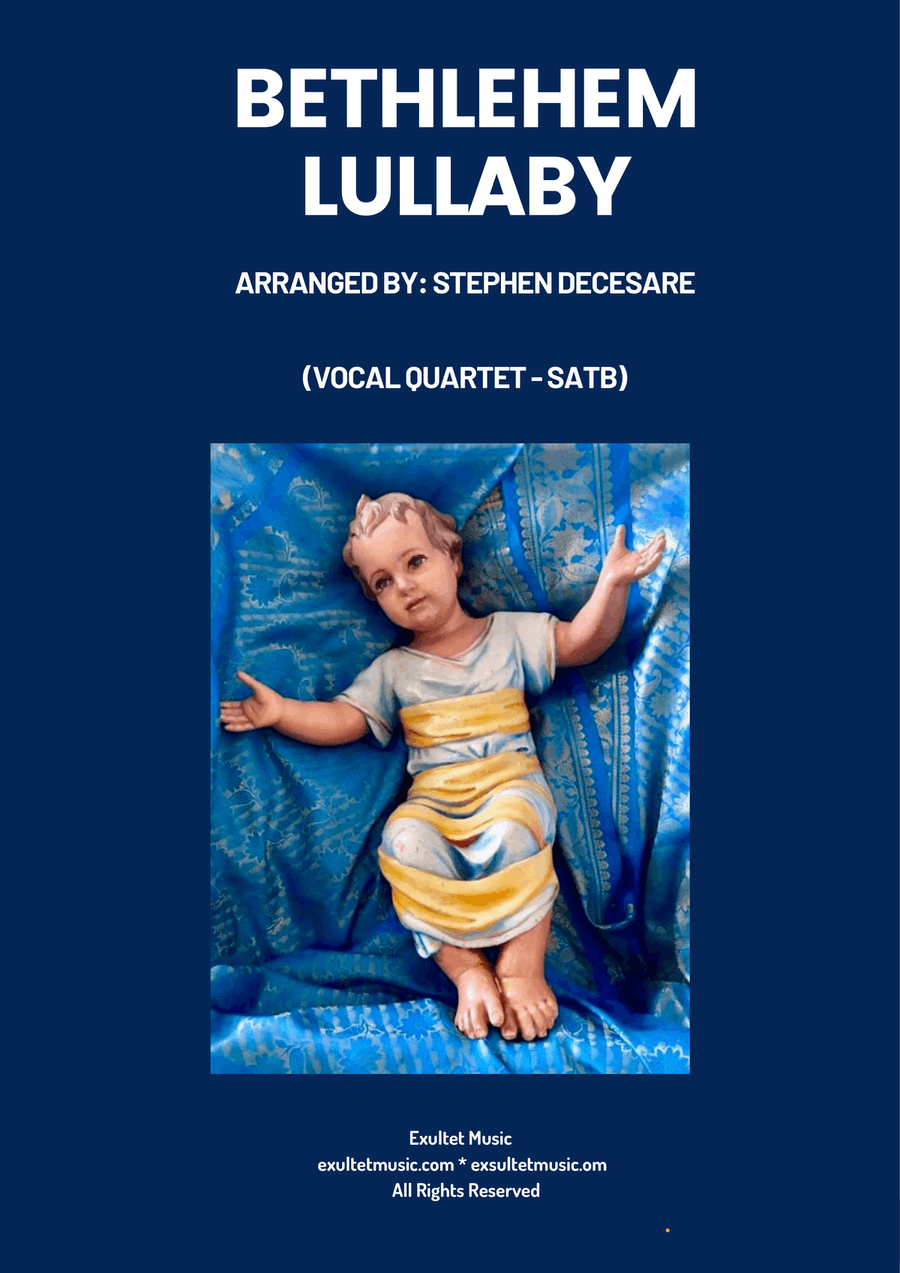 Bethlehem Lullaby (Vocal Quartet - (SATB) 4-Part scores gallery preview page 1