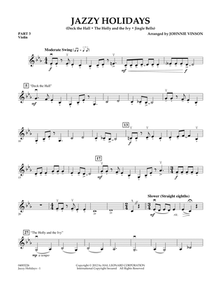 Jazzy Holidays - Pt.3 - Violin