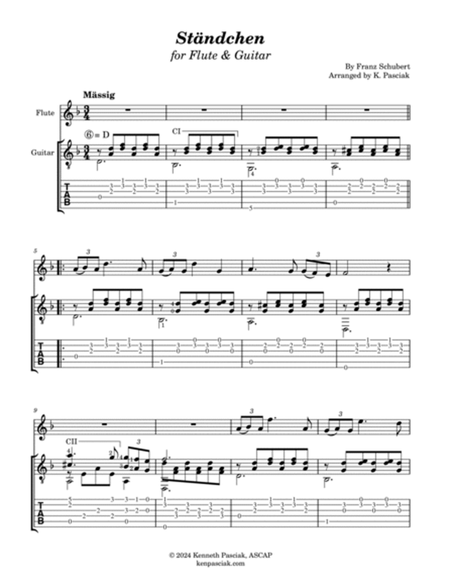 Ständchen (for Flute or Violin & Guitar) image number null