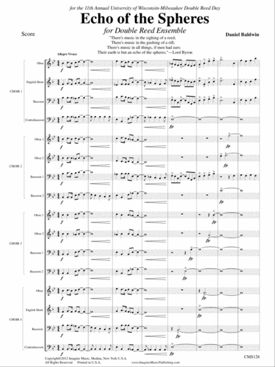 Echo of the Spheres English Horn scores gallery preview page 3