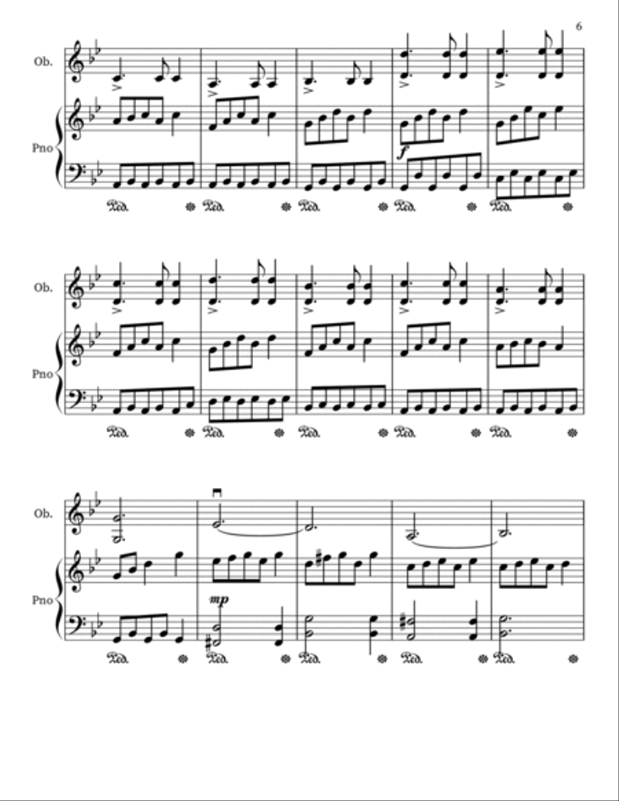 The Serpent Princess (For Oboe) Piano scores gallery preview page 6