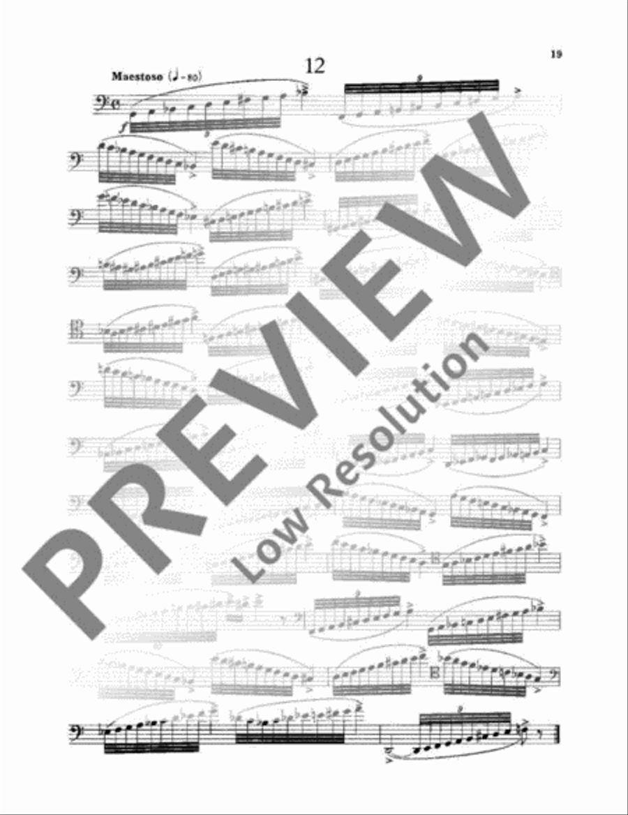 15 Studies 15 Studies Bassoon Solo scores gallery preview page 20