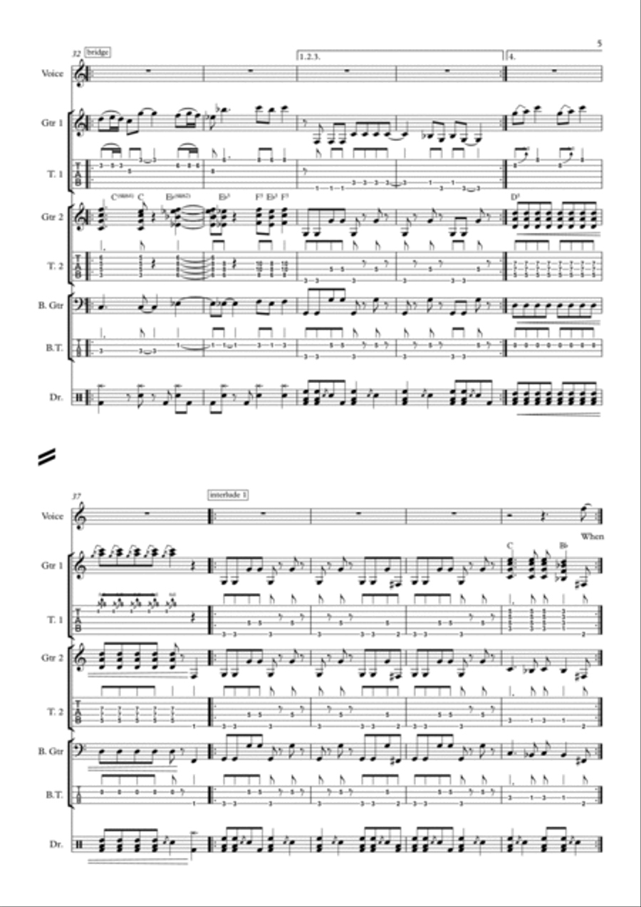 My Sharona Voice scores gallery preview page 5