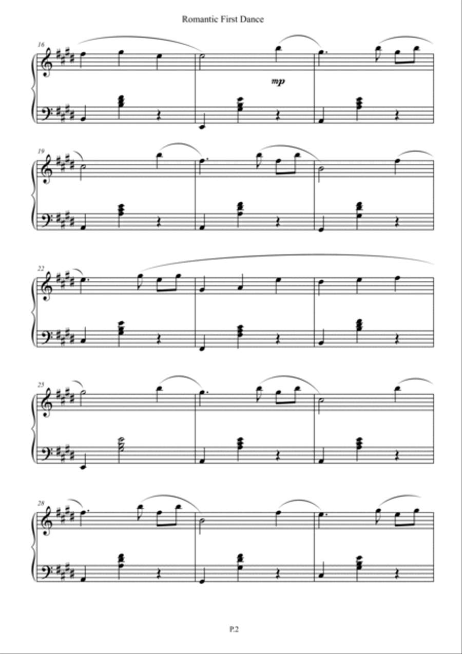Romantic First Dance 4-Part scores gallery preview page 2