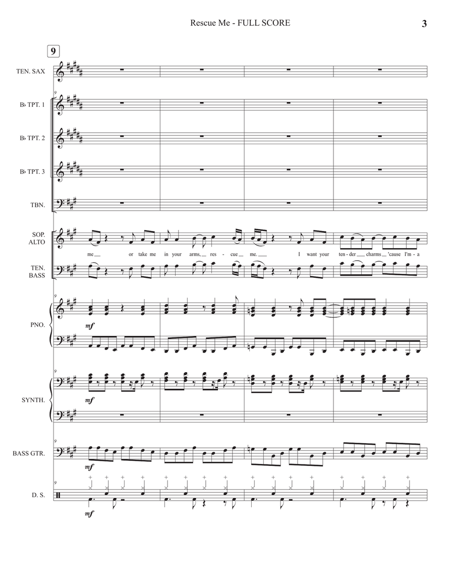 Rescue Me Large Ensemble scores gallery preview page 6