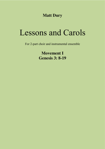 Lessons and Carols: Movement I image number null