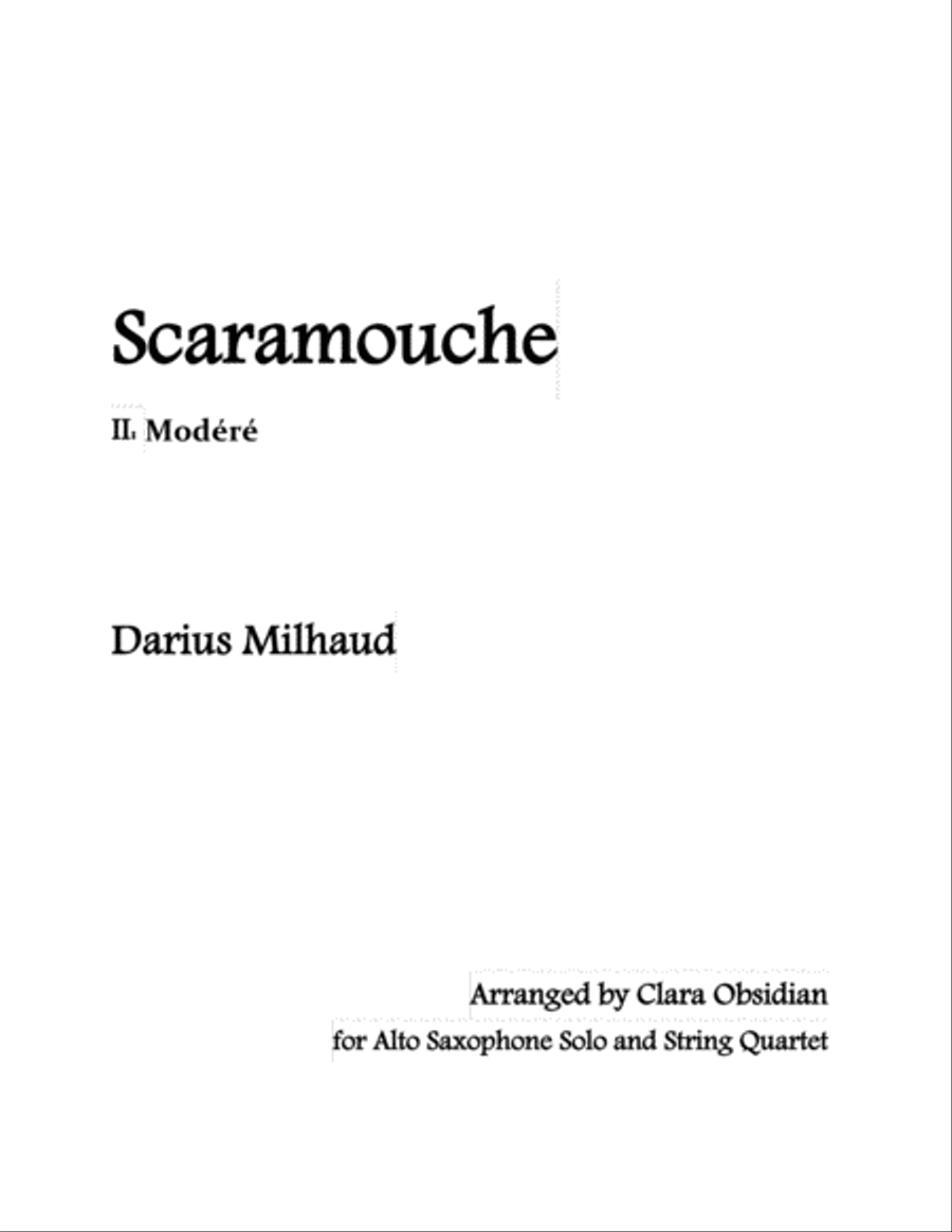 Scaramouche Chamber Orchestra scores gallery preview page 1