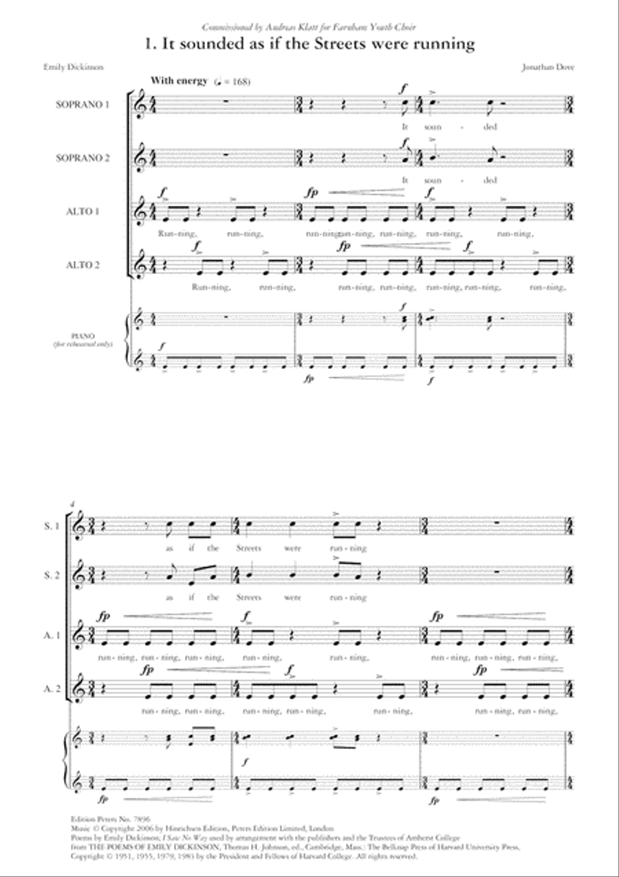 It Sounded as if the Streets Were Running SSAA scores gallery preview page 3