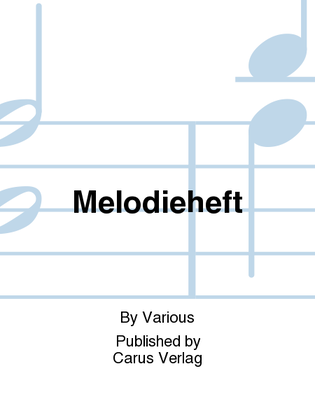 Book cover for Melodieheft