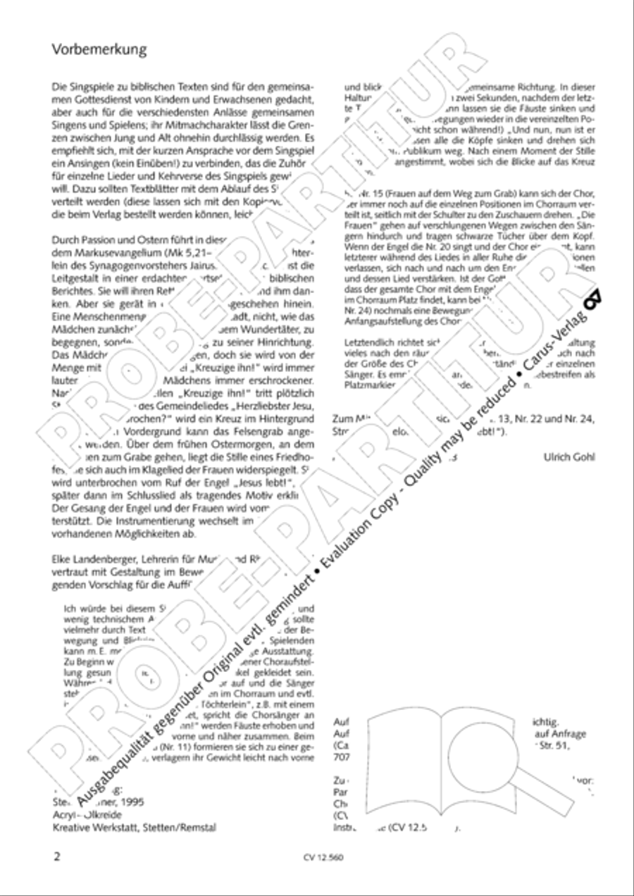 Das Tochterlein des Jairus Children's Choir scores gallery preview page 3