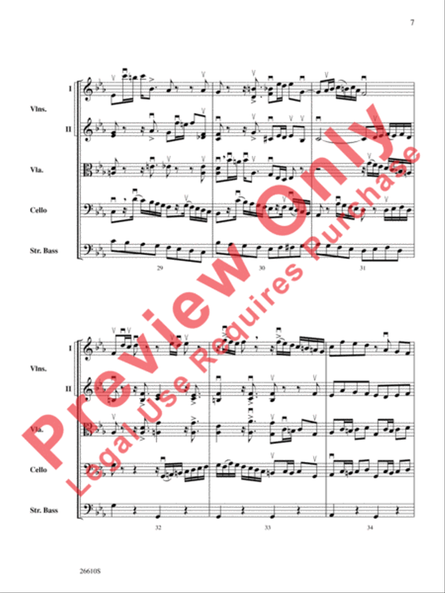 Bach's Lunch Bach's Lunch String Orchestra scores gallery preview page 8