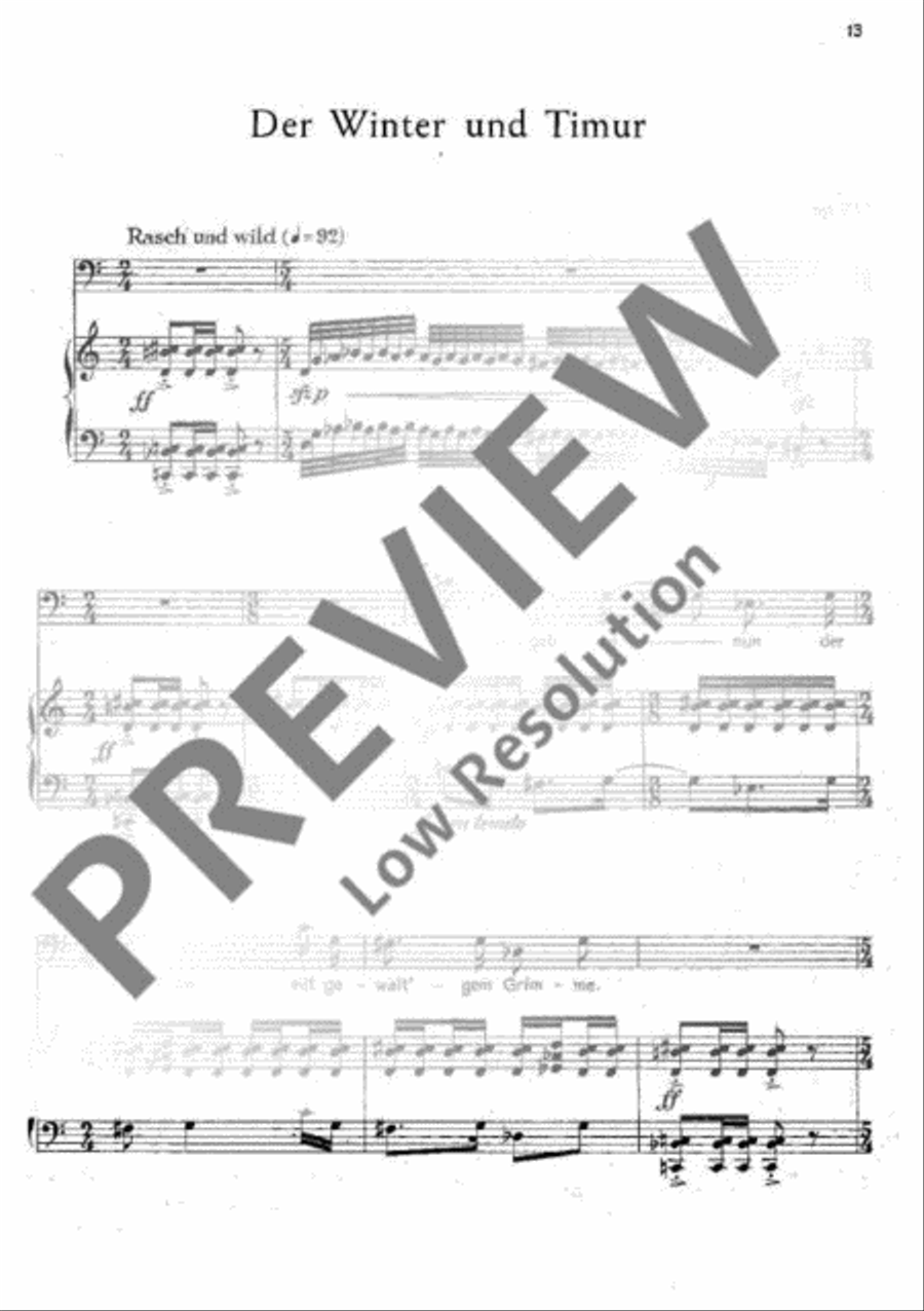 6 Gedichte Baritone Horn scores gallery preview page 14