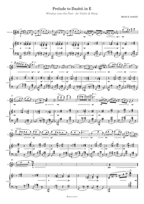Prelude to Dashti in E - for Violin & Harp