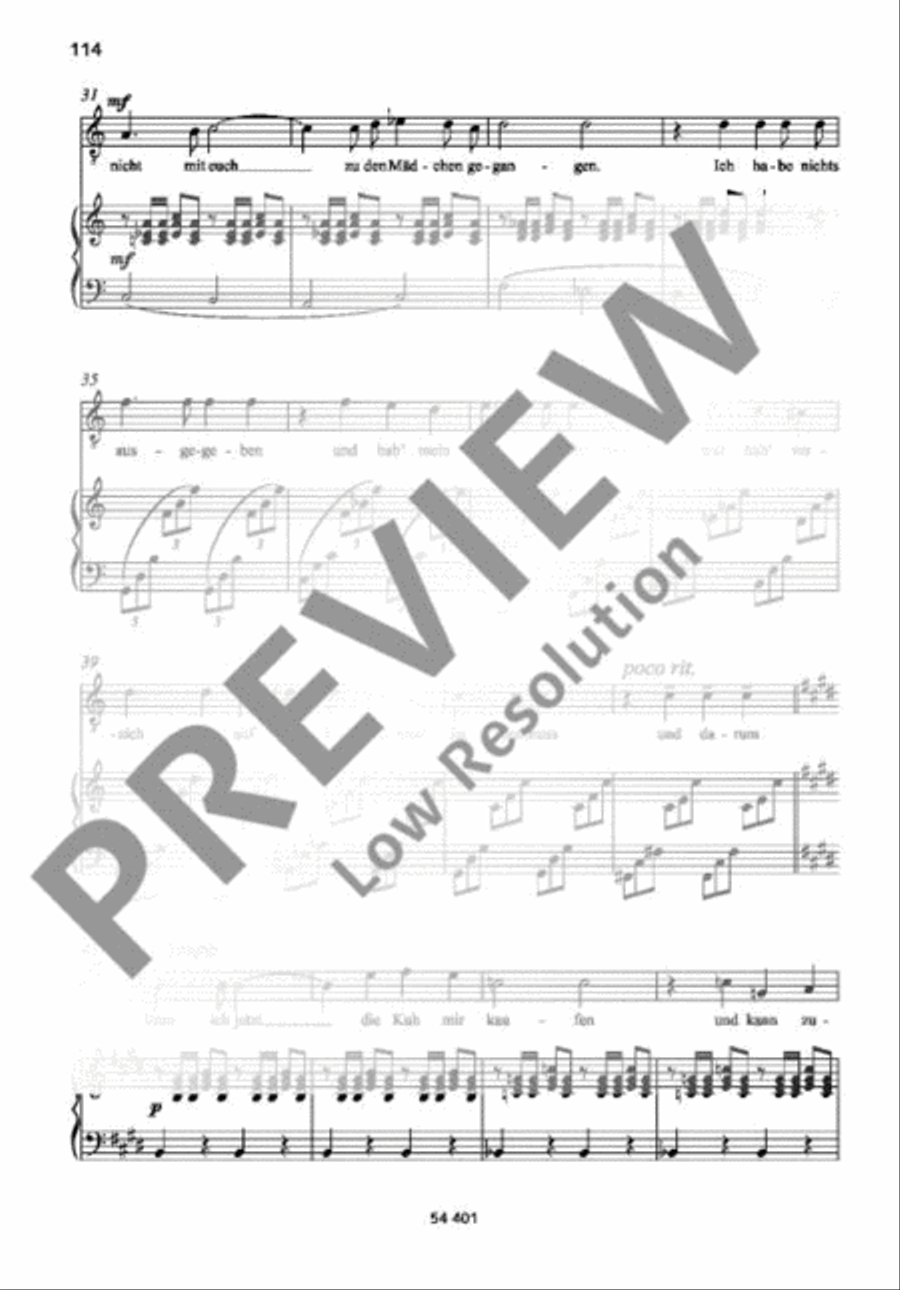 Juan's Lied Juan's Lied Tenor Voice scores gallery preview page 4