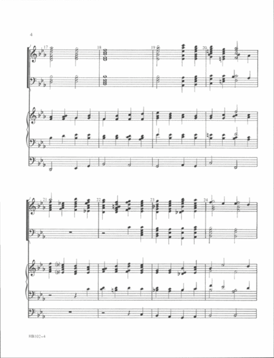 Faith - organ and handbell score Handbell Choir scores gallery preview page 4
