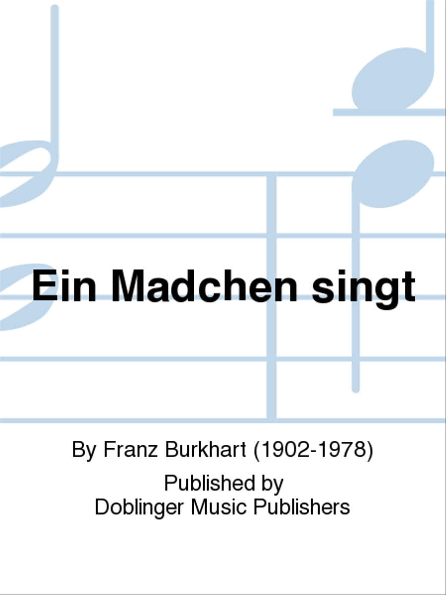 Ein Madchen singt Ein Madchen singt SSA scores gallery preview page 1
