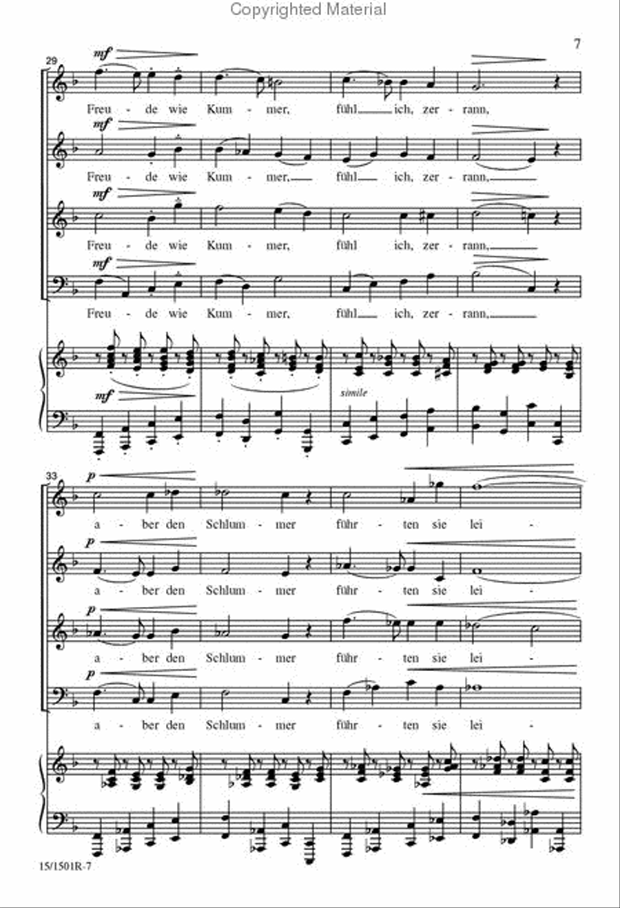 Abendlied 4-Part scores gallery preview page 6