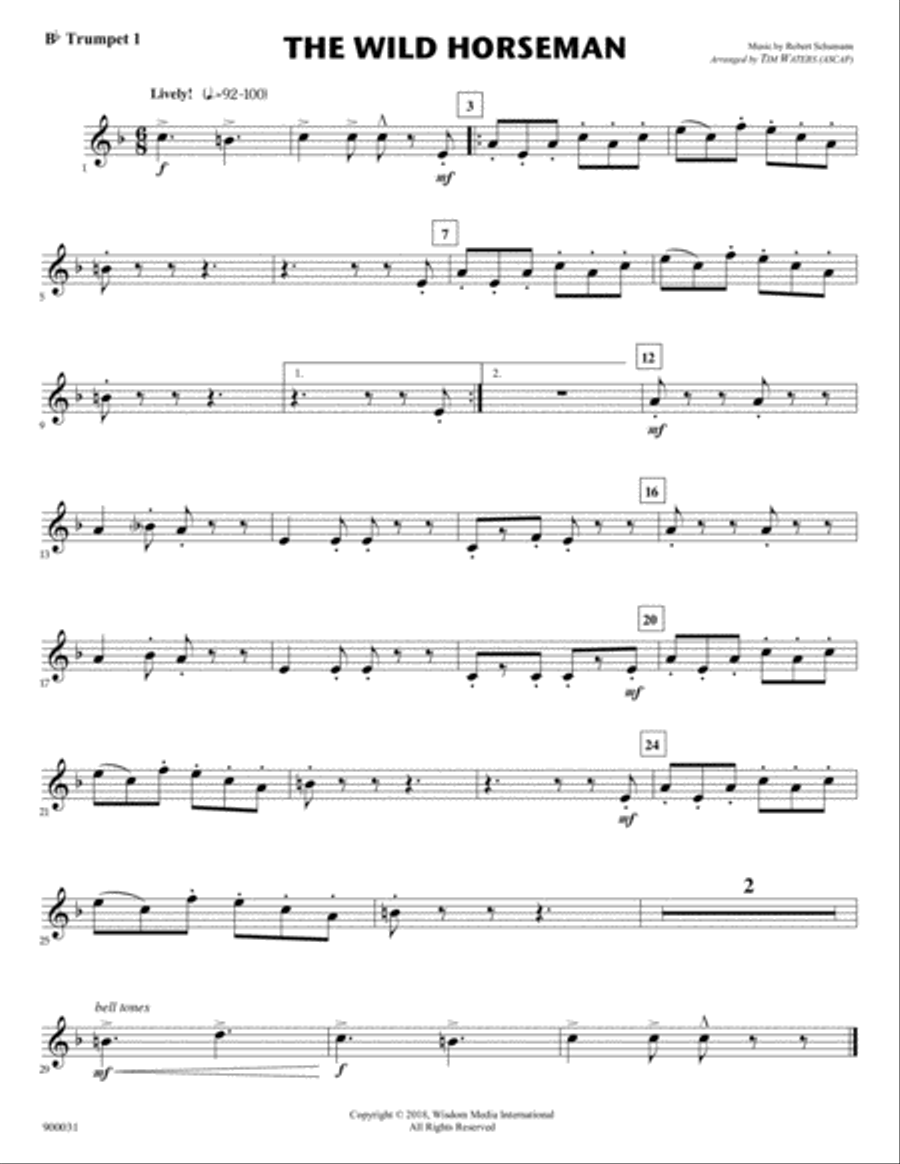 The Wild Horseman (for Flex Brass Quintet) Brass Quintet scores gallery preview page 3