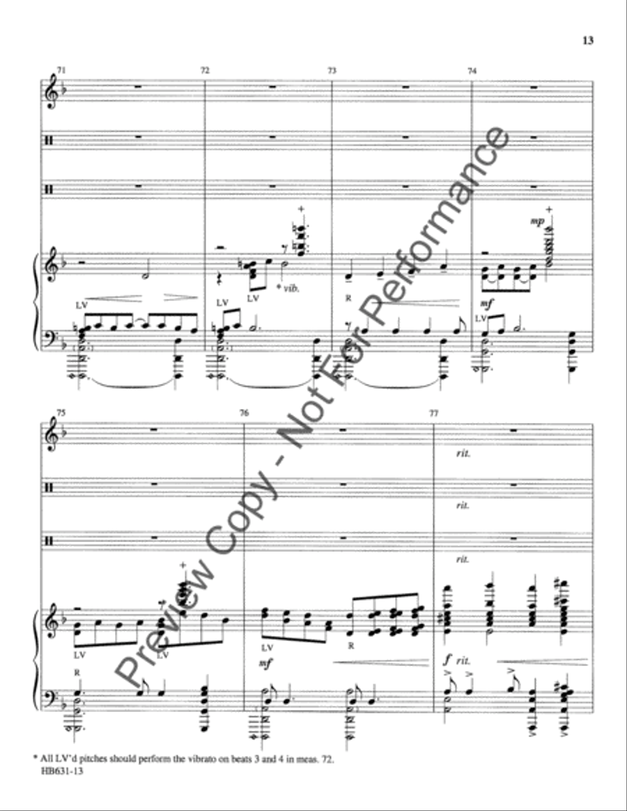 Serenata de Campanas - full score Handbell Choir scores gallery preview page 14