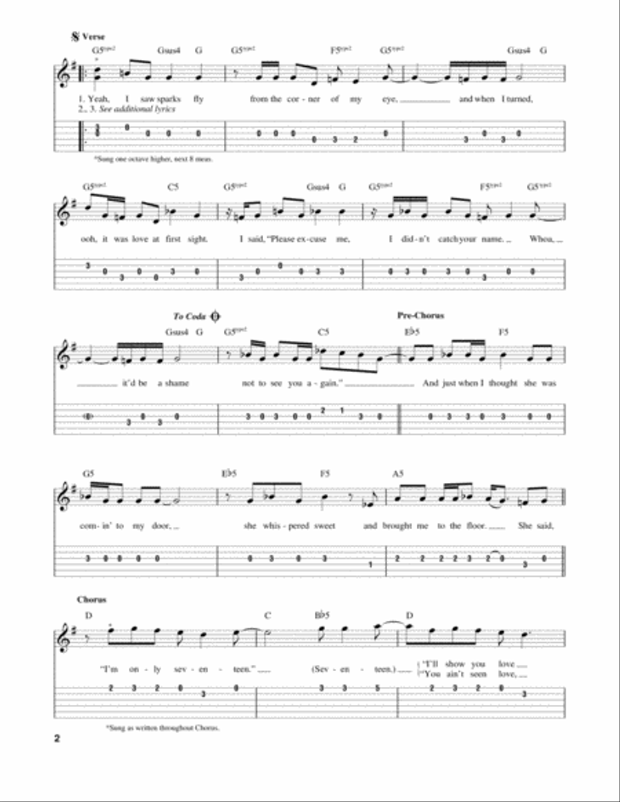 Seventeen Acoustic Guitar scores gallery preview page 2