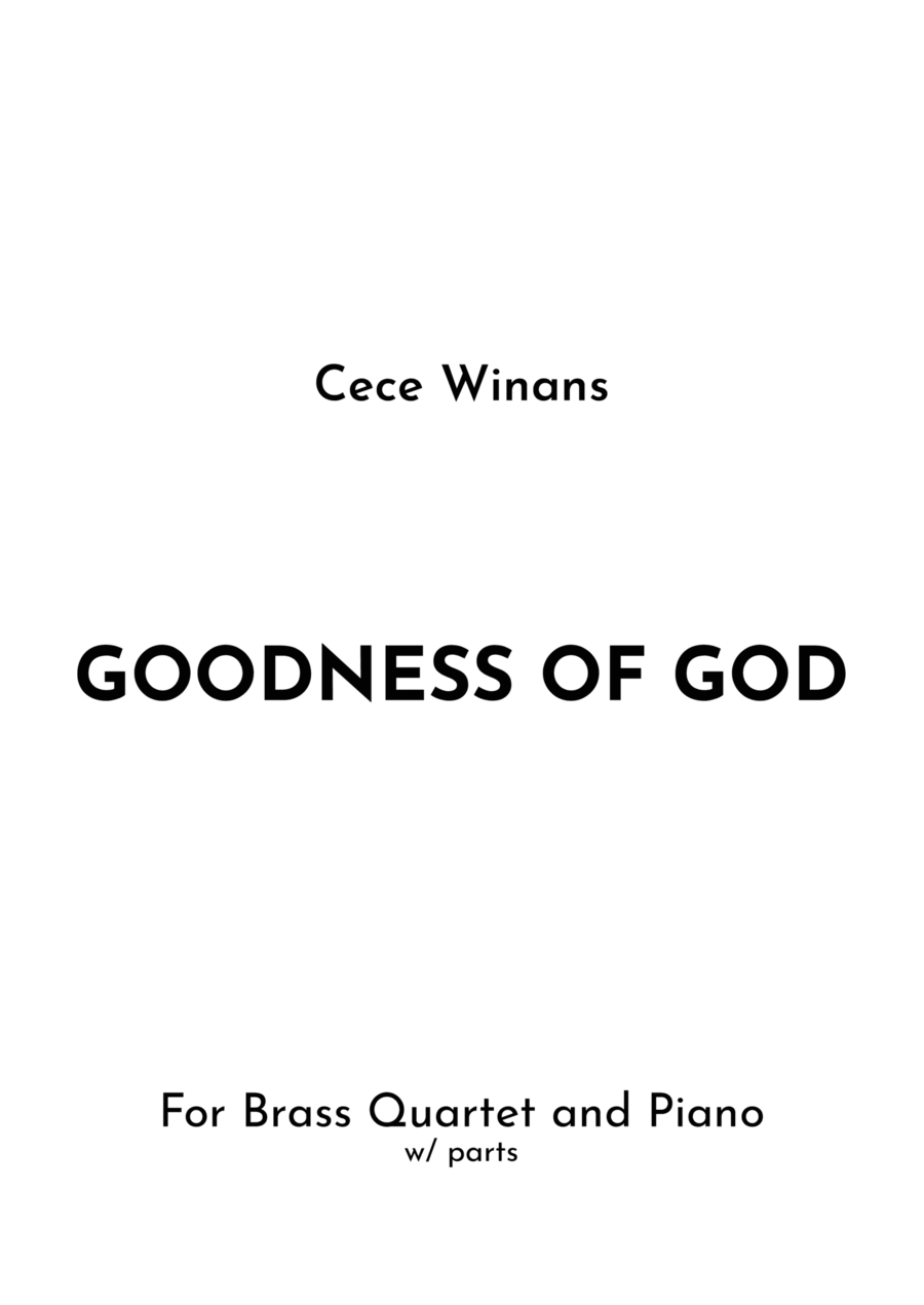 Goodness Of God Goodness Of God Brass Ensemble scores gallery preview page 1